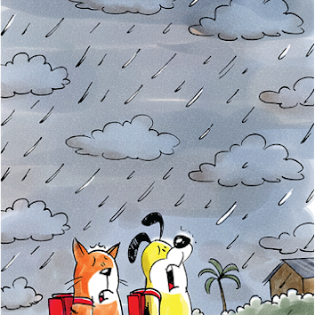  Cat &amp; Dog and the Rain