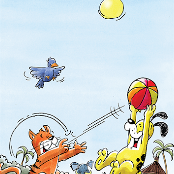  Cat &amp; Dog and the Ball