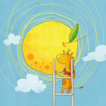  Baby Giraffe and the Sun