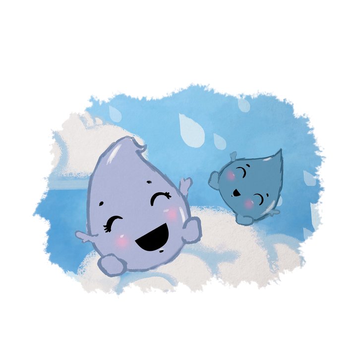  The two raindrops