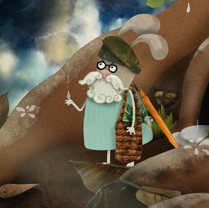  Grandpa Rabbit s Umbrella
