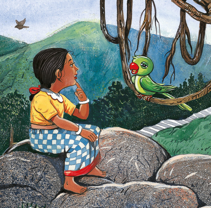  Tukkee and Her Parrot