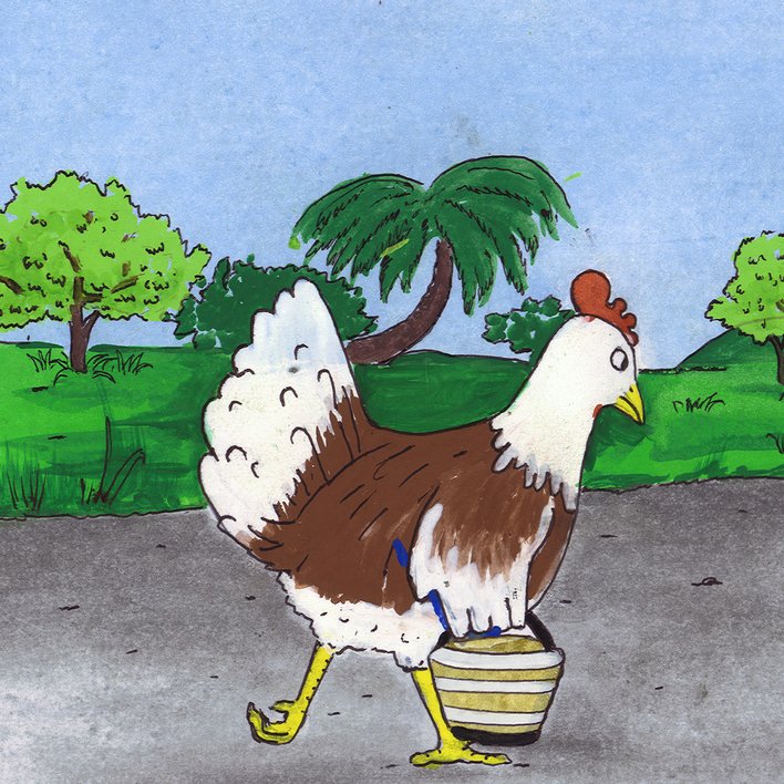  Mamma Hen And Her Little Chicks