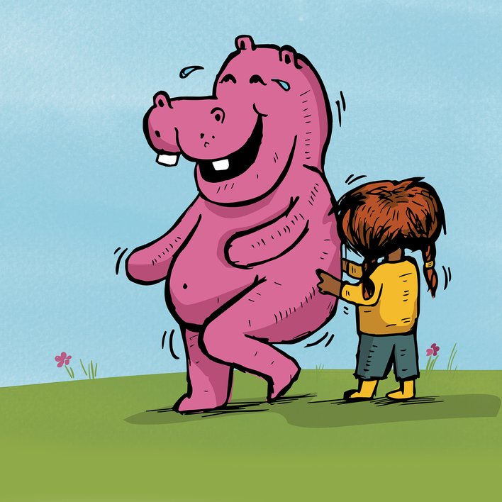  The Big Funny Pink Hippo